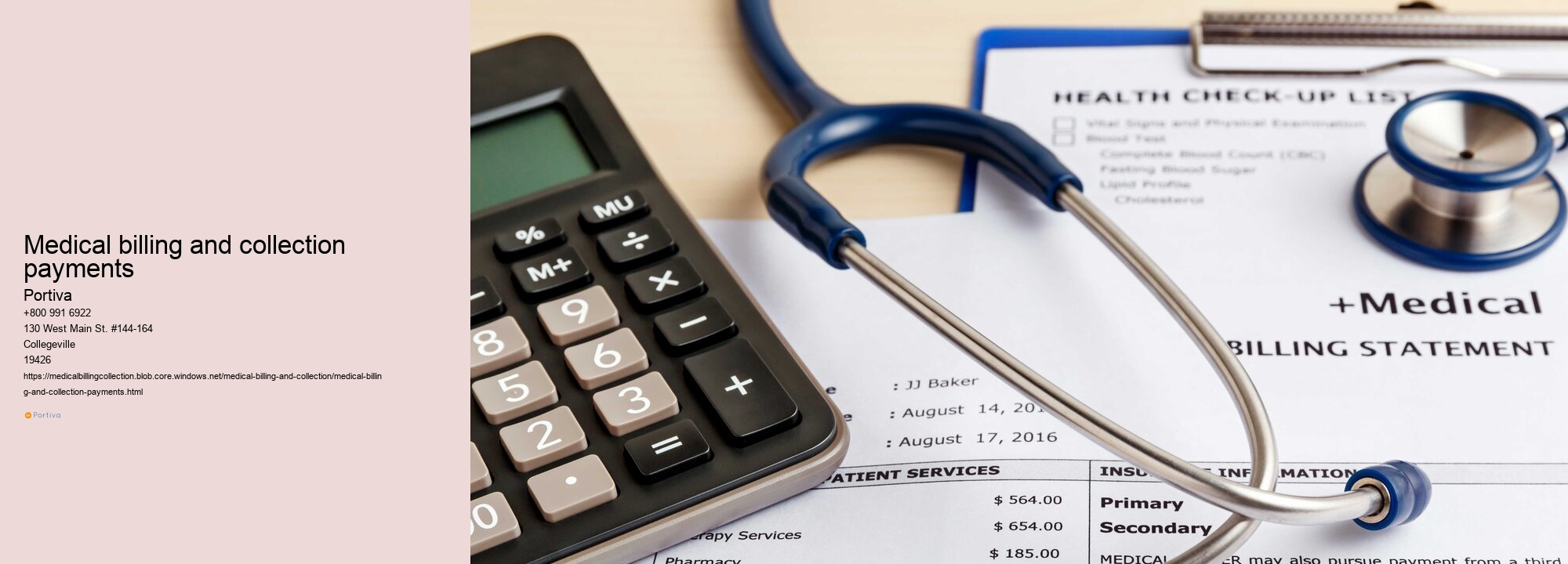 medical billing and collection payments